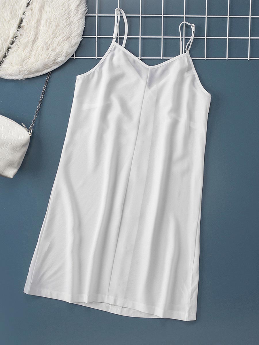 Stunncal V-Neck Single-Breasted Sleeveless Dress(7 colors)