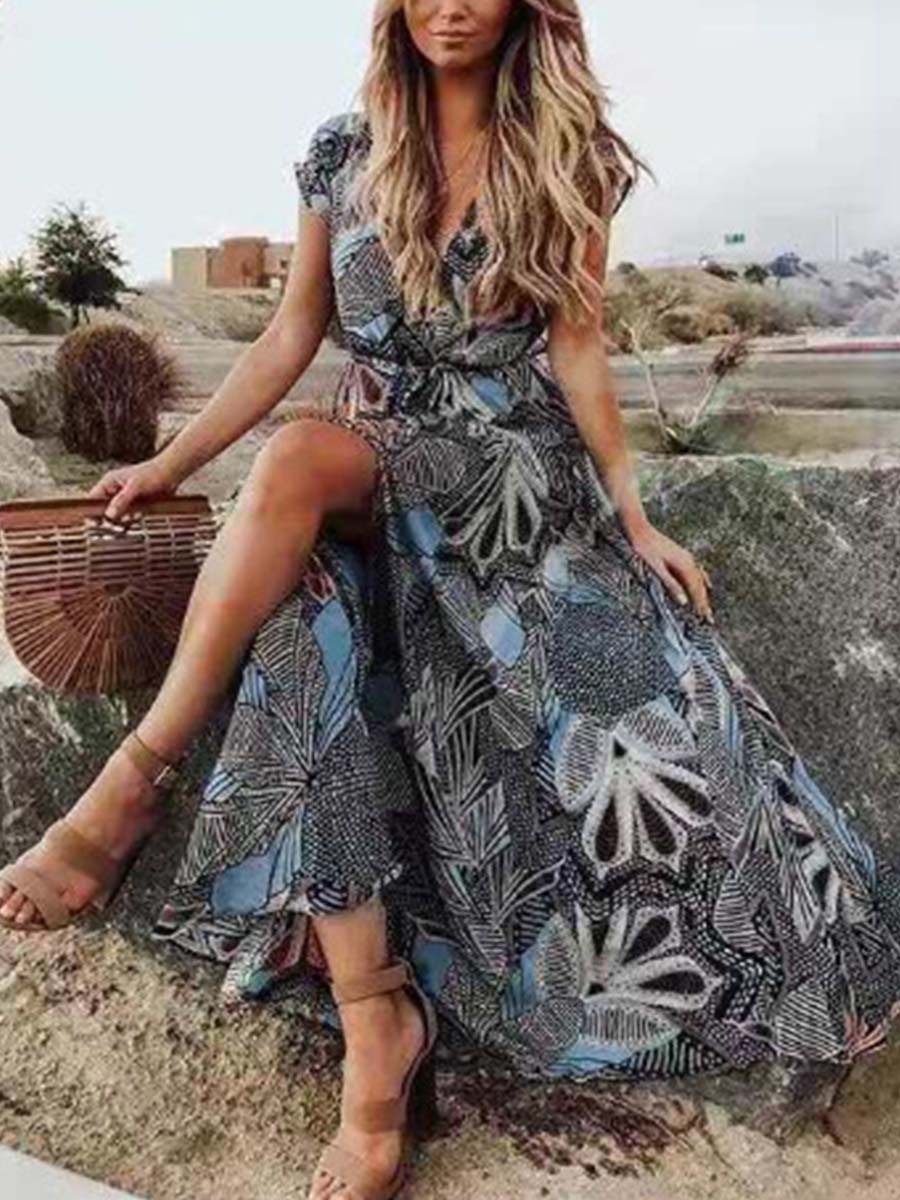 Stunncal Bohemian Printed Maxi Dress