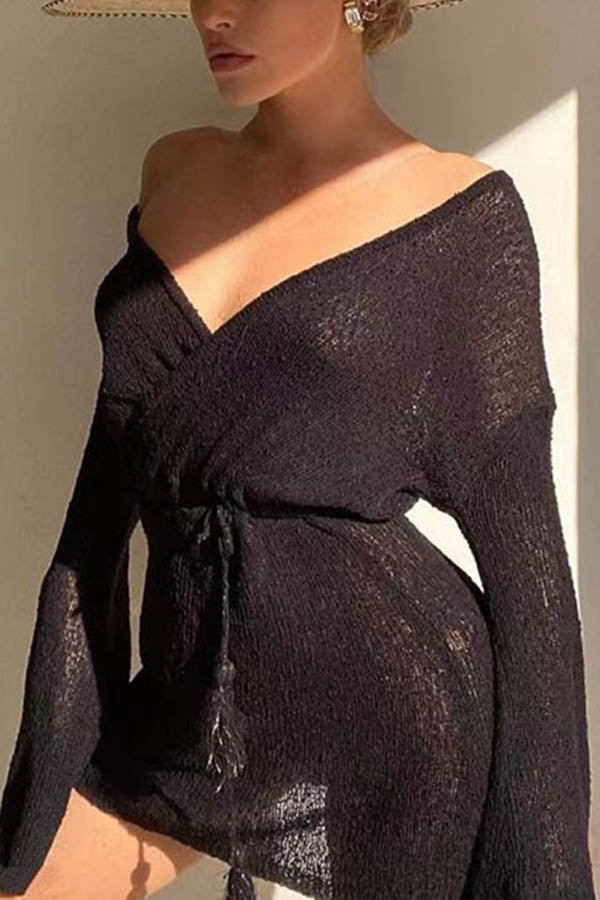 Stunncal The Sun Knit Cover-up Dress