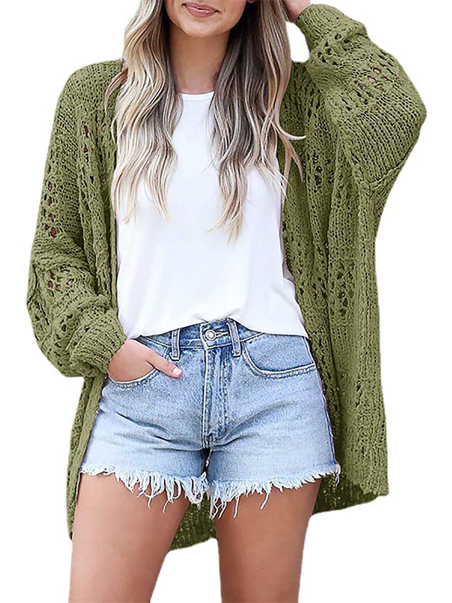 Stunncal Loose Sweater Cutout Knit