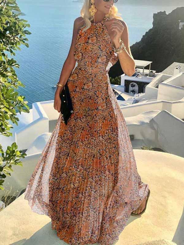 Stunncal Polka Dot Pleated Dress