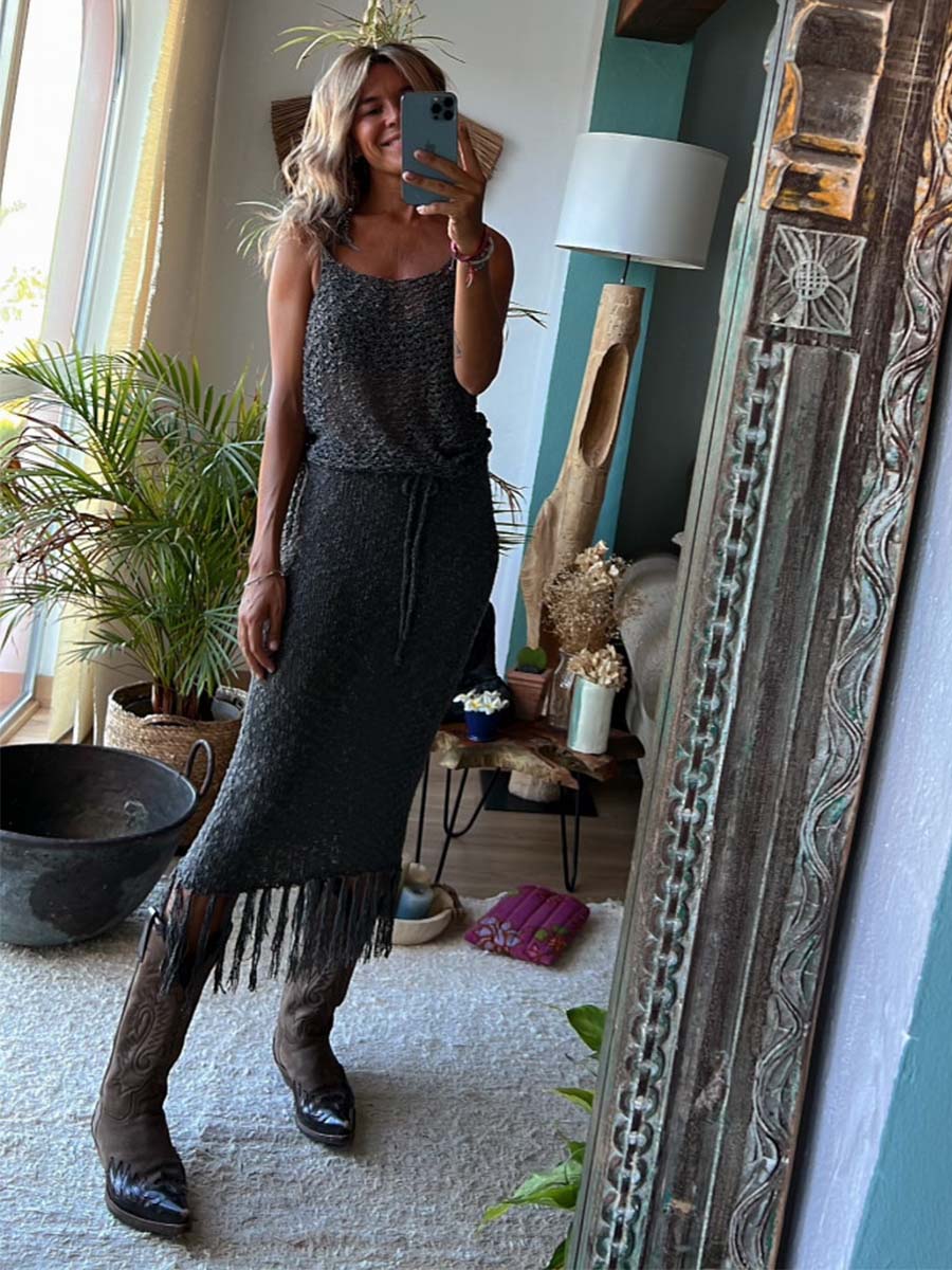 Stunncal Sling Dress Two-piece Set