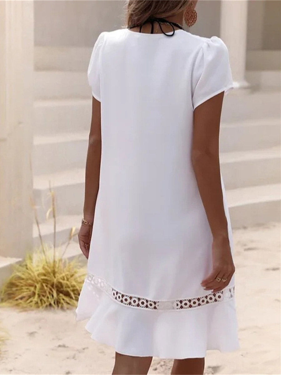 Stunncal Solid Color Dress