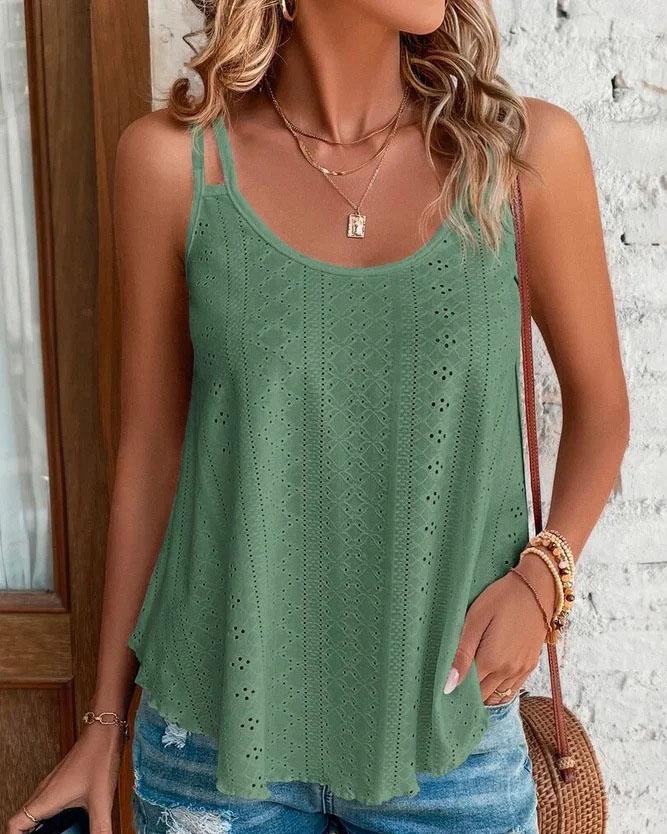 Stunncal Crew Neck Sleeveless Tank Top